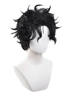 超自然武装当哒当 高仓健 cos假发 黑色打毛顶短发厂家直销