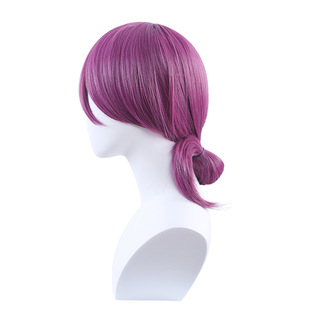 电锯人蕾塞cos假发 链锯人 炸弹恶魔紫色小辫子动漫cos假发