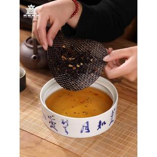 圆形简约茶具储水盘 陶瓷干泡盘茶盘托盘小型家用