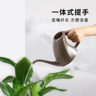 日本料口洒水壶加长嘴塑花草盆栽进浇水厚壶家用园艺水壶