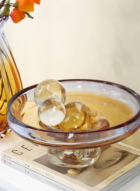 现代轻奢高级感花瓶果盘装饰品