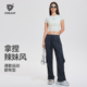 网红直筒长裤 COSLEAF 女夏新款 百搭松紧腰宽松休闲裤 科里芙工装 裤