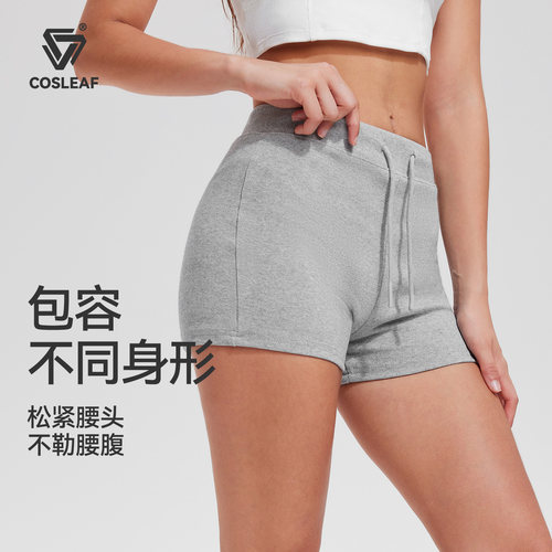 科里芙运动短裤女夏季新款高腰提臀瑜伽三分裤跑步训练透气健身裤