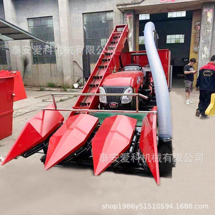 3行茎穗兼收玉米扒皮收获机板式割台收割摘穗玉米收获机背负式割
