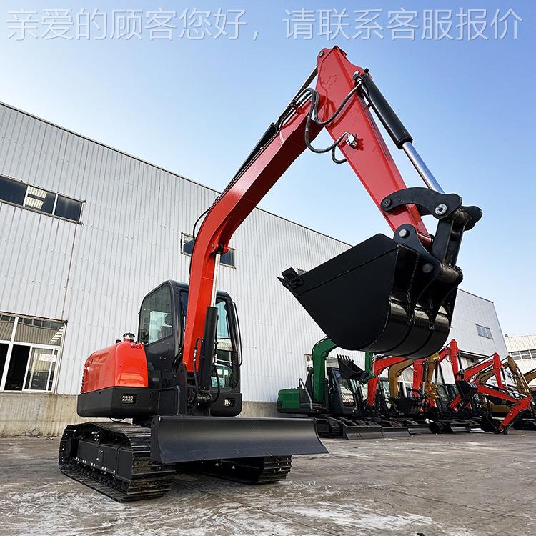 挖掘机厂家优惠6SL60070型山80型挖机型挖沟翻土功地开荒多能钩机