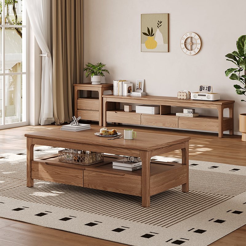 轩帝斯白蜡木简约客厅小户型