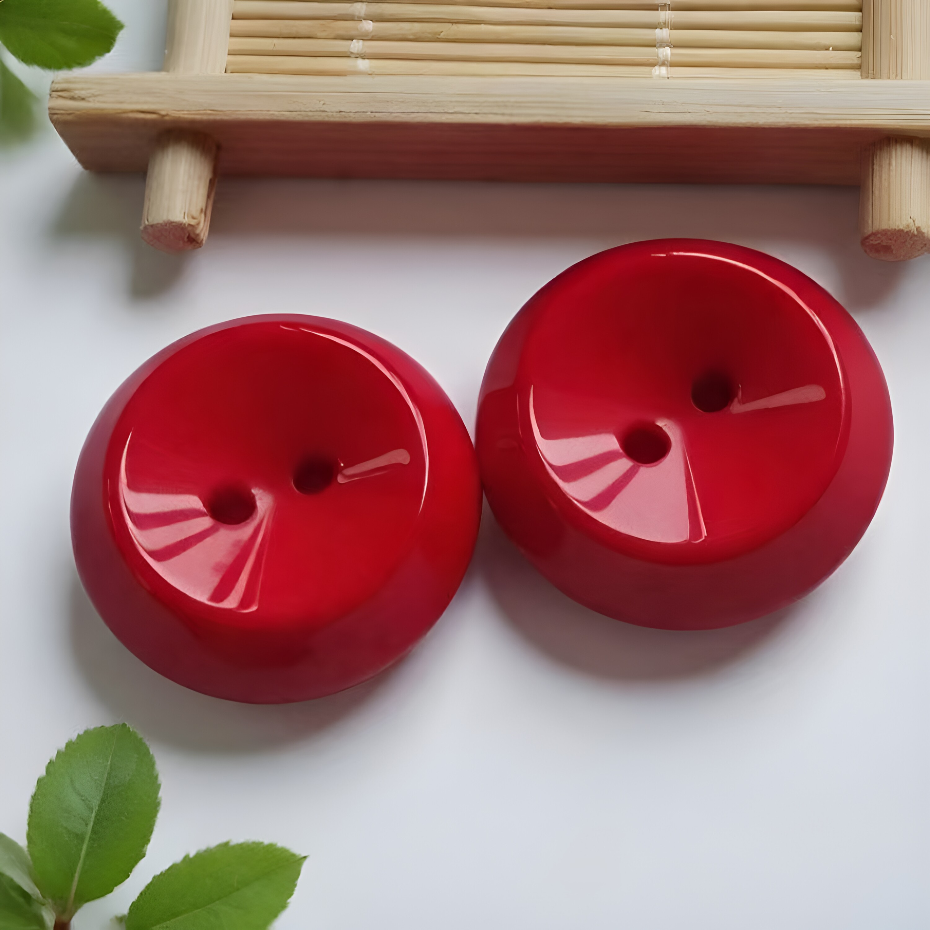 红色纽扣毛衣扣子睡衣扣子彩扣