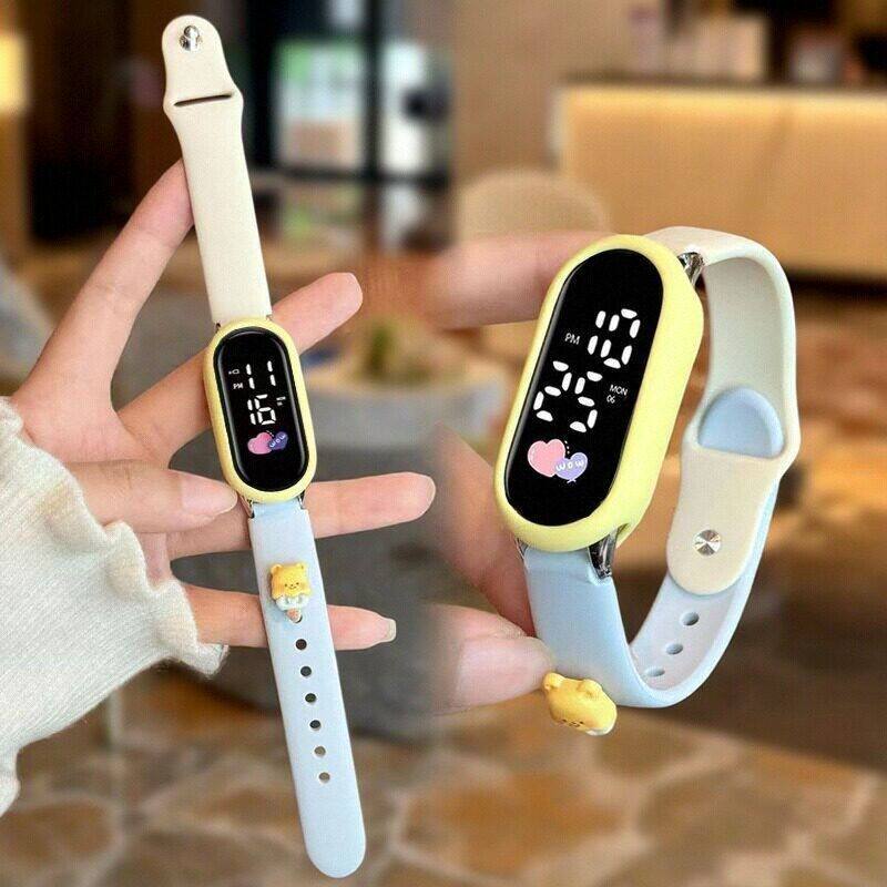 学生女款ins风夜光防水电子手表