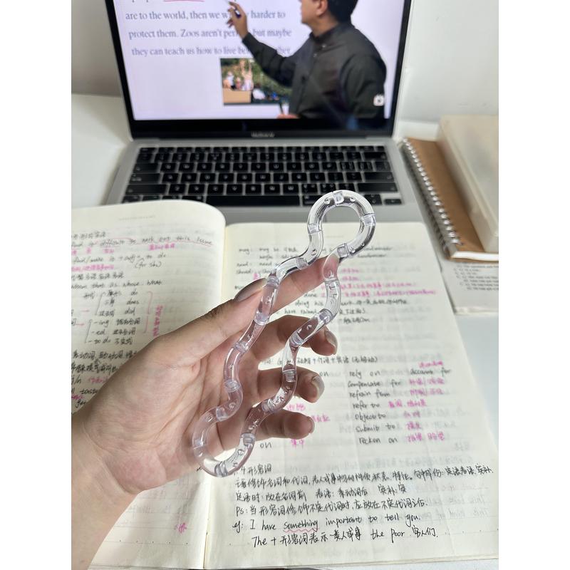 扭扭乐解压玩具2025新款水晶透明扭扭乐圈缠绕减压训练注意力解压