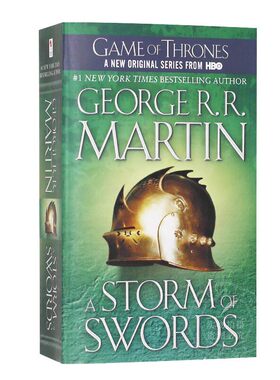 冰雨的风暴 冰与火之歌3 英文原版小说 A Song of Ice and Fire 3: A Storm of Swords 乔治马丁 权力的游戏美剧原著小说 平装