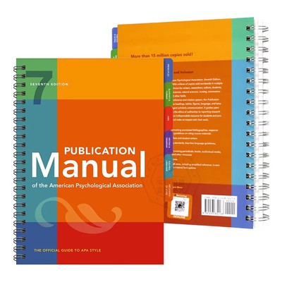 现货速发 英文原版 APA格式 螺旋装 国际社会科学学术写作规范手册 第7版 9781433832178