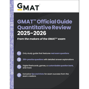 现货 GMAT官方指南 定量推理分册 2025-2026 含在线题库 GMAT Official Guide Quantitative Review 2025-2026 9781394333875