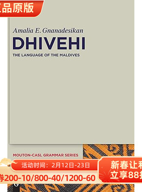 现货 英文原版 Dhivehi:The Language of the Maldives (Mouton-CASL Grammar Series [MCASL], 3) 9781614513049