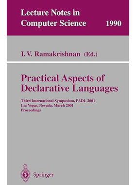 现货 英文原版 Practical Aspects of Declarative Languages:Third International Symposium, PADL 20 9783540417682