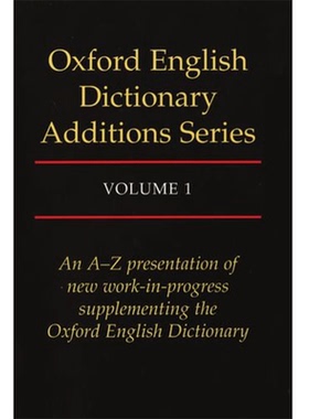 【3-6周达】进口原版 Oxford English Dictionary Additions Series, Vol. 1 Hardcover