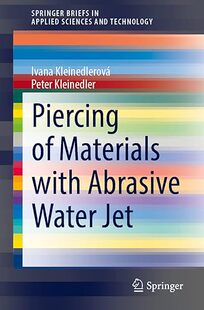Materials Jet 英文原版 9783030921293 Water Piercing Abrasive 现货 with