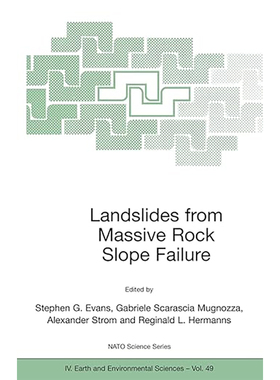 现货 Landslides from Massive Rock Slope Failure (2006) 9781402040351