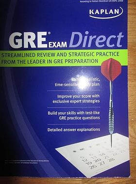 现货 英文原版 Kaplan GRE Exam Direct:Streamlined Review and Strategic Practice from the Leader in GRE... 9781607142492