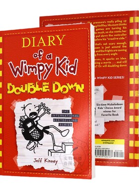 英文原版 小屁孩日记11 Diary of a Wimpy Kid 11 Double Down 杰夫金尼 6-12岁少儿英语进阶读物 酷宝日记 平装 9781419726187