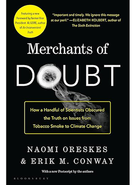 【3-6周达】怀疑的商人 少数科学家如何在一些问题上掩盖真相Merchants of Doubt:How a Handful of Scientists9781608193943