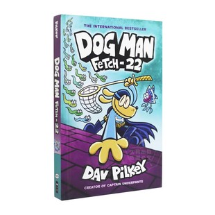 内裤 超人队长作家Dav Man Dog 儿童英语读物 Pilkey 神探狗狗侦探 全彩幽默漫画故事书 英文原版 冒险第8册 精装 进口书