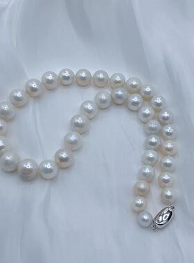 S925银淡水珍珠项链9-13mm V201-S1225