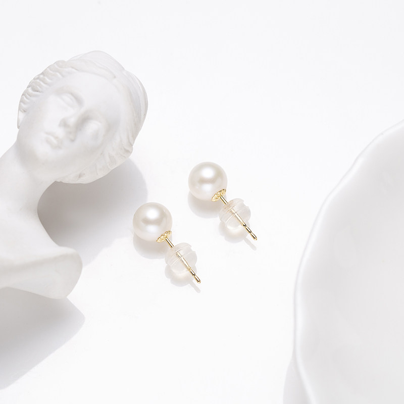 Audrey Pearl18K金淡水珍珠耳饰6.5mm V201-D472,珠宝/钻石/翡翠,耳饰,淘宝优惠券,粉丝福利购,淘宝优惠卷