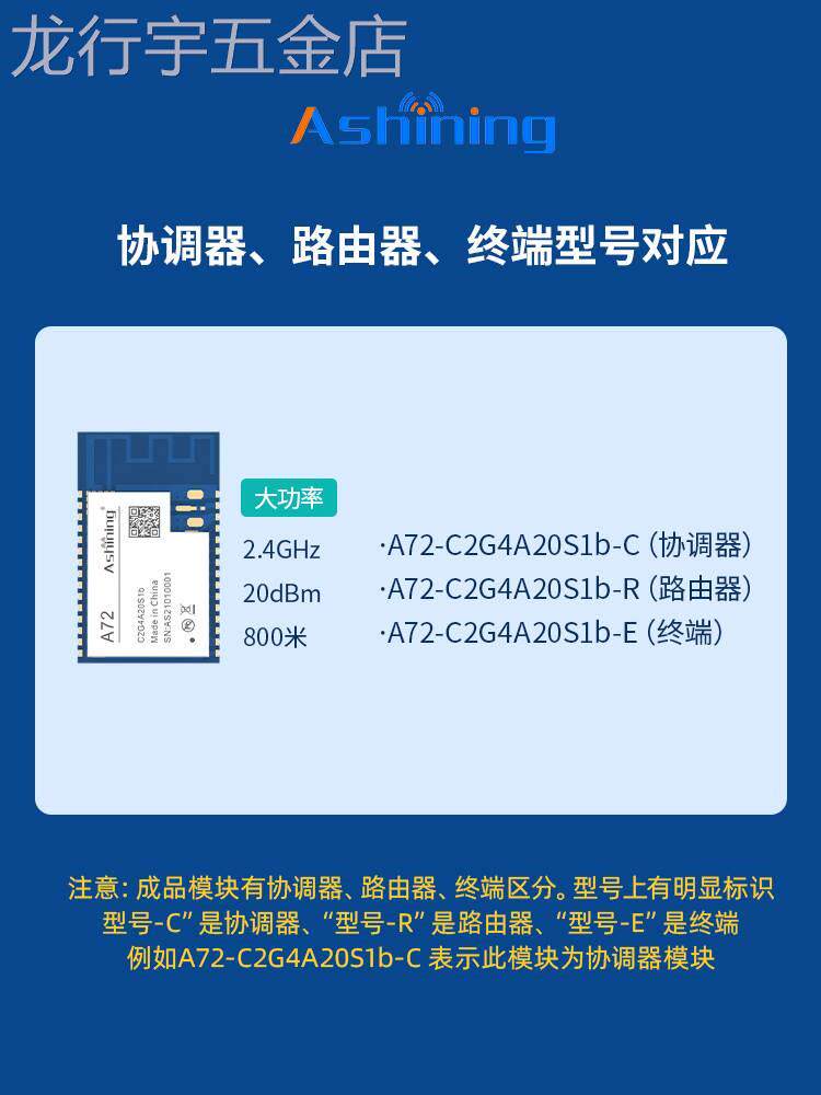 2.4G无线ZigBee模块自组网串口低功耗工业级物联网模组高性能MCU