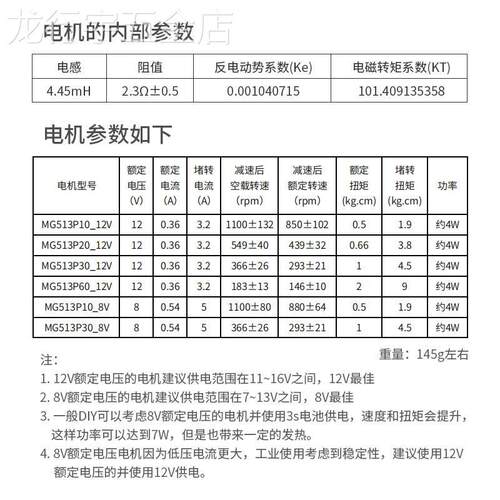 轮趣科技MG513直流减速电机马达测速两轮平衡小车带GMR霍尔编码器