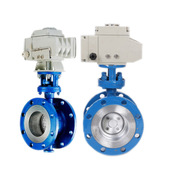 D943H 16P 高温不锈钢阀D943W 16C电动铸钢硬密封法兰蝶阀