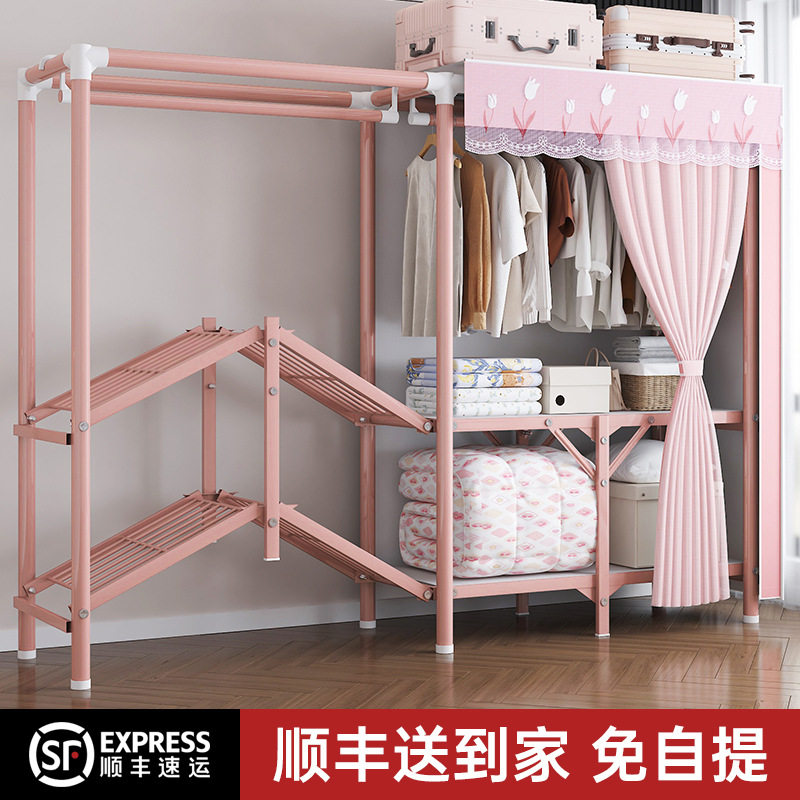 衣柜免安装折叠布衣柜家用卧室出租房用简易衣橱加粗加固结实耐用