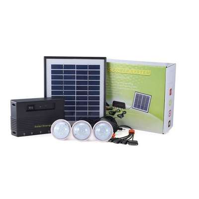 Solar Panel 5W11V light system 3bulbs 4000mAH 7.4V Lithium