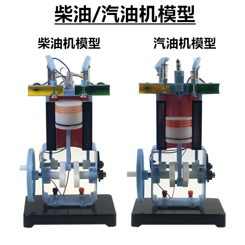 汽油机柴油机模型物理实验器材教具四冲程单缸汽内燃机模型发动机