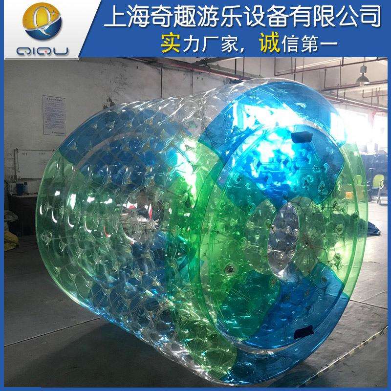 炫彩雪地翻滚球彩灯充气水上滚筒球步行球耐寒彩色三气室翻滚球