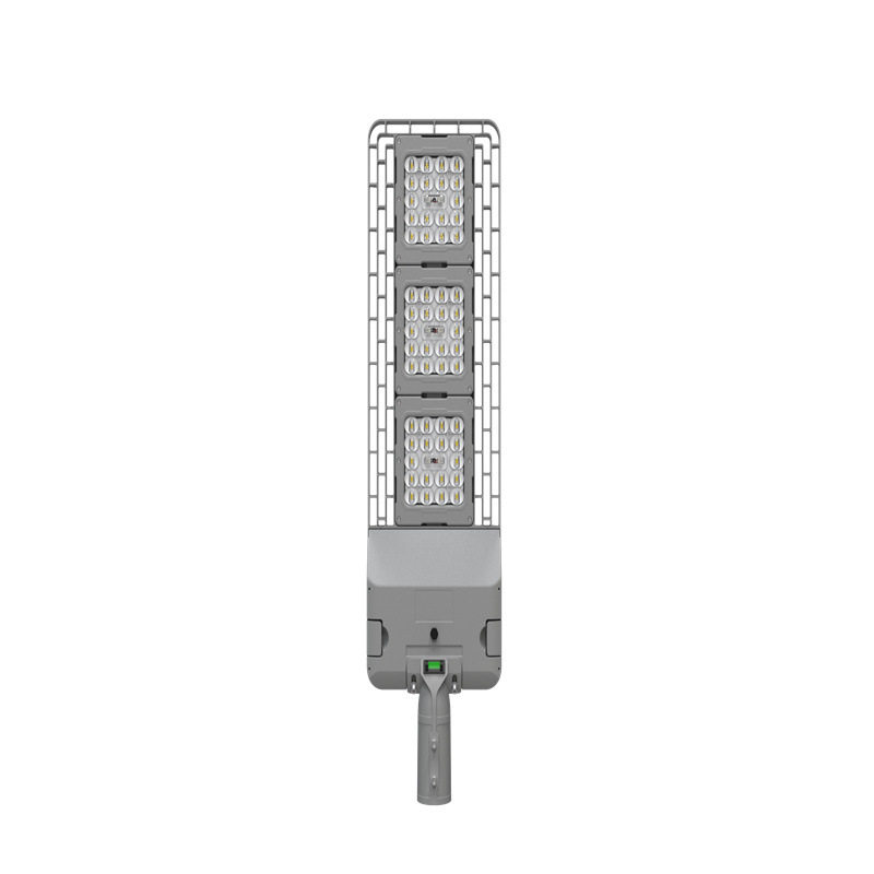 LED玻璃款免工具开盖路灯头压铸一体外壳可调角度路灯外壳套件