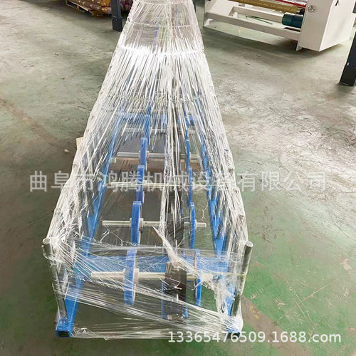 鸿腾全新铝塑门套线覆膜机线条格栅背景护墙板包覆机