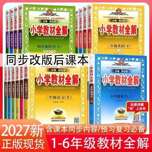 2027天津专版薛金星小学教材全解