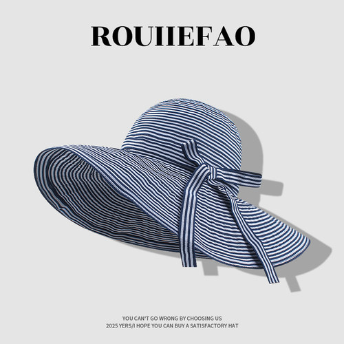 ROUIIEFAO渔夫帽大帽檐可折叠