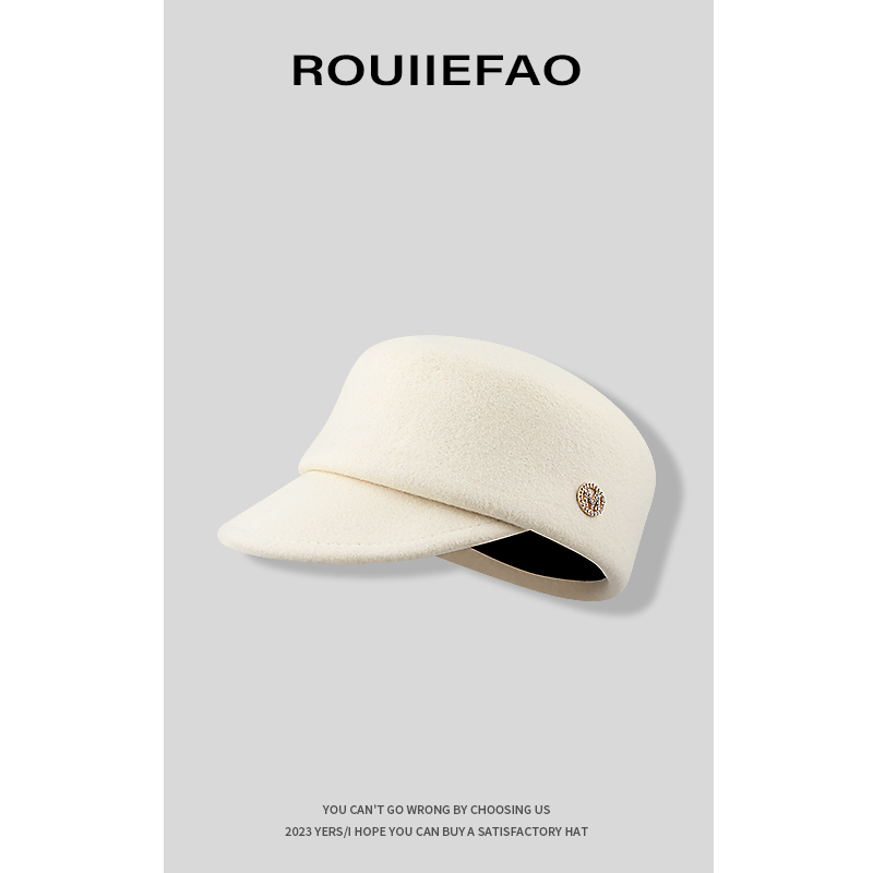 ROUIIEFAO马术帽逛街优雅女秋冬