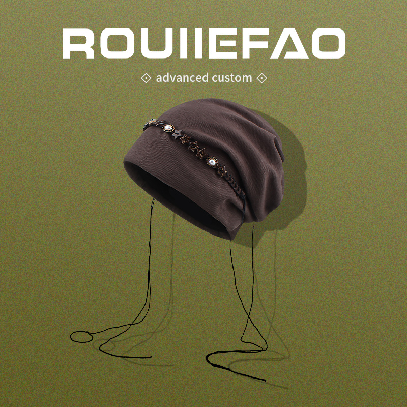 ROUIIEFAO堆堆帽五角星流苏
