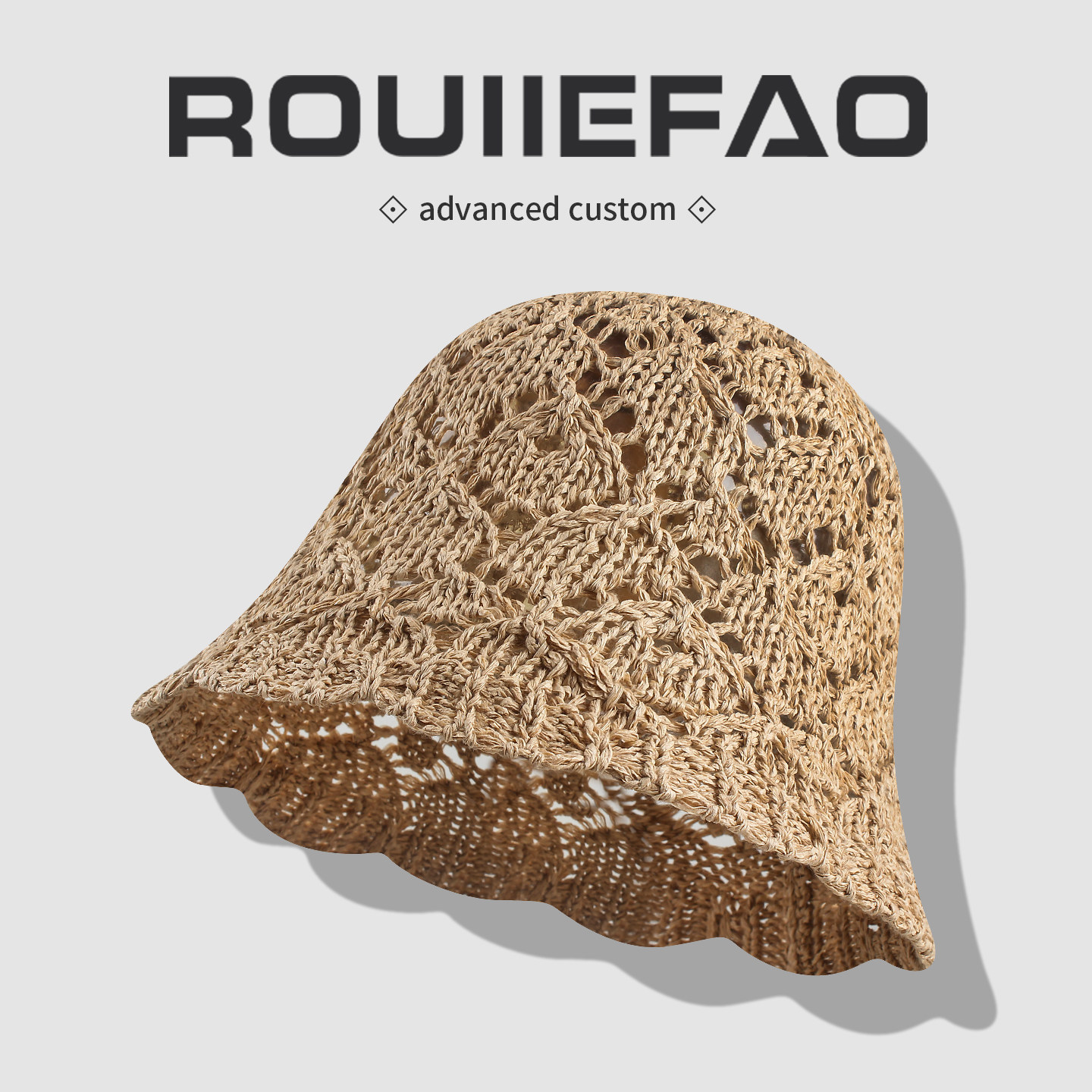 ROUIIEFAO渔夫帽镂空透气百搭图片