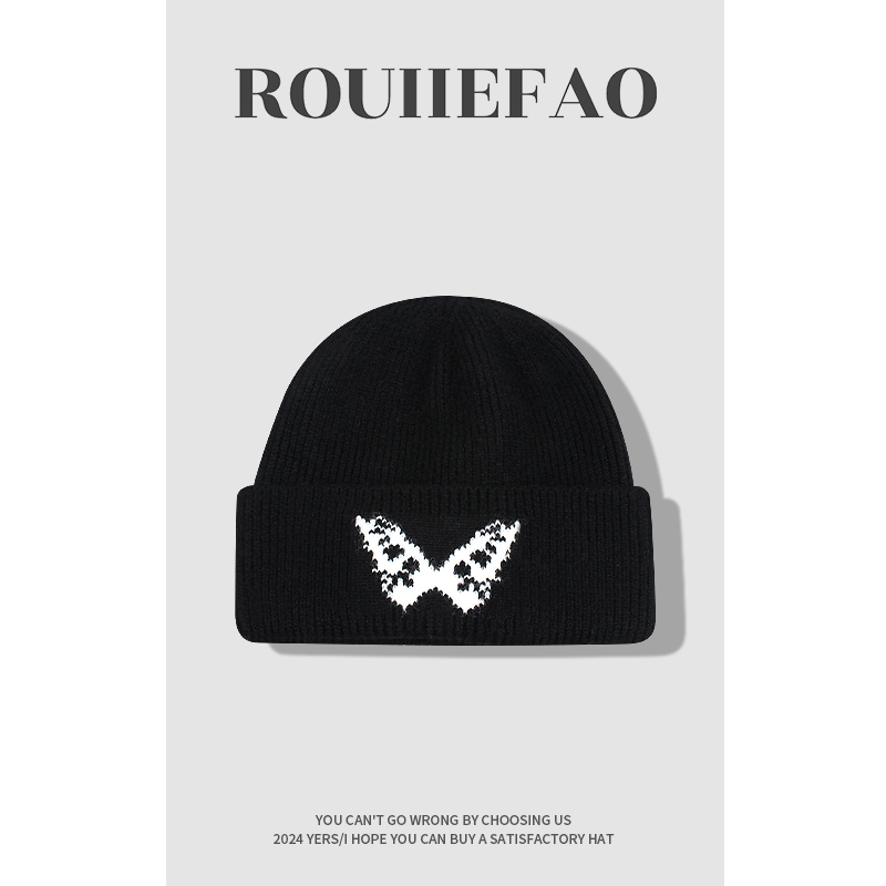 ROUIIEFAO毛线帽逛街休闲男女冬