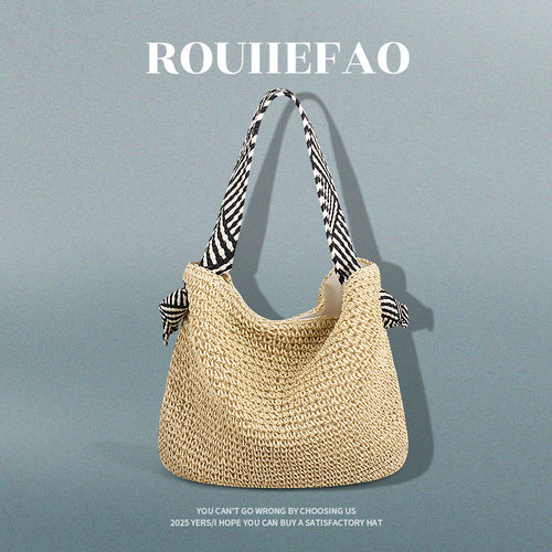 ROUIIEFAO大容量慵懒风单肩包