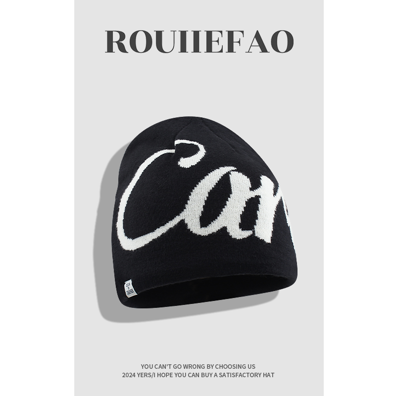 ROUIIEFAO毛线帽户外美式街头