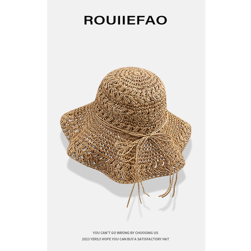 ROUIIEFAO草帽沙滩休闲女春夏