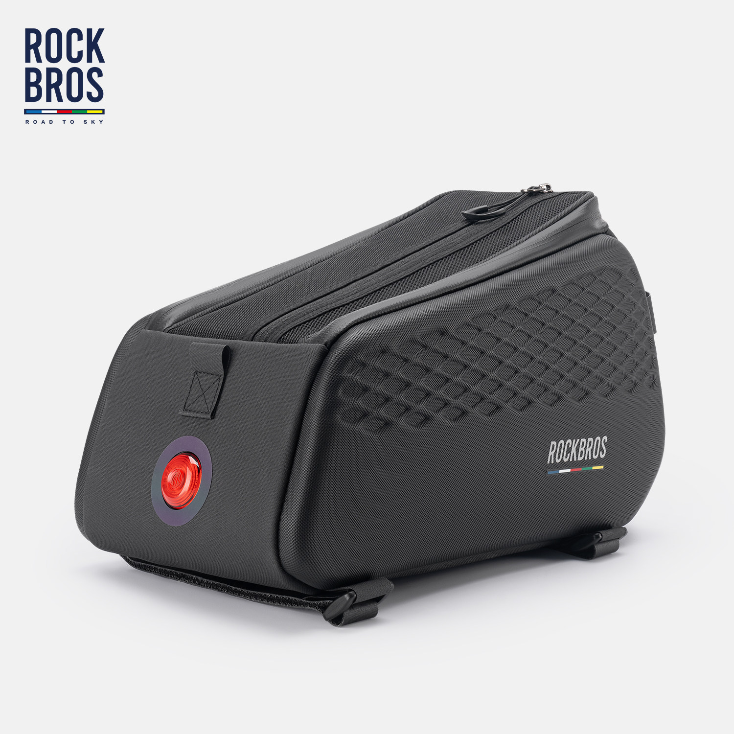 洛克兄弟天路系列自行车包后货架包带尾灯密码锁公路山地驮包骑行