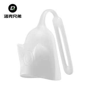 洛克兄弟自行车typec充电尾灯骑行警示夜骑公路山地车个性 幽灵灯