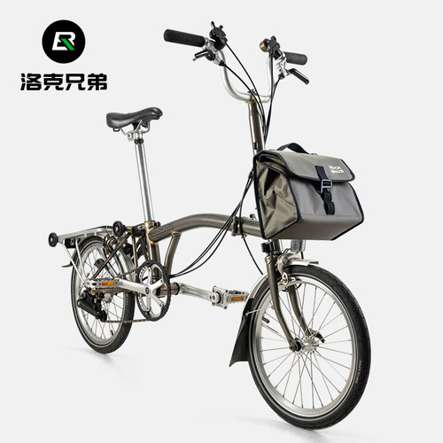 洛克兄弟高颜值折叠车前挂包