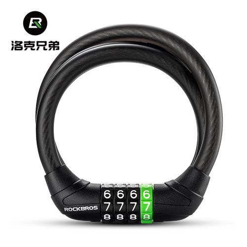 洛克兄弟自行车锁密码锁