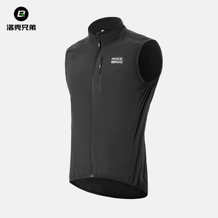 洛克兄弟骑行防风马甲3M保温棉背心公路自行车服保暖无袖上衣冬季